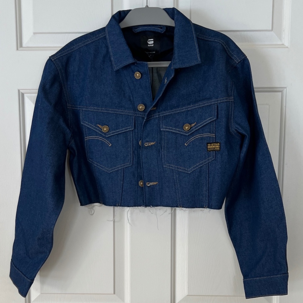 G-Star Relaxed Cropped Cutoff Jacket Small - Picture 5 of 9